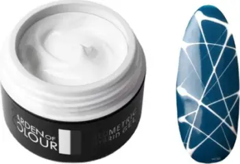 Xhel dekorues thonj Silcare Slay Geometric Spider Gel, UV LED, i bardhë