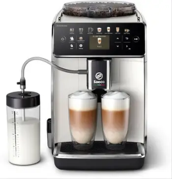 Aparat kafeje Saeco GranAroma SM6580/20, automatik bean to cup, 14 receta, i bardhë