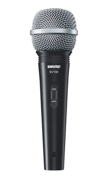 Mikrofonë dinamikë Shure SV100 W, kardioid, set 2 copë, të zinj