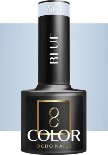 Xhel llak thonjsh Ocho Nails Blue 501, hibrid, 5 g, blu e hapur