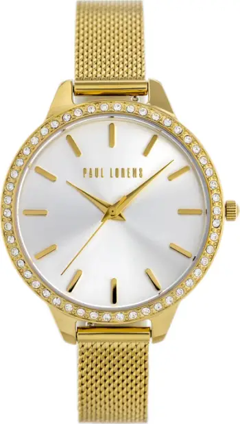 Orë dore femrash Paul Lorens PL11312B2-3D1, mekanizëm quartz, në kuti dhurate
