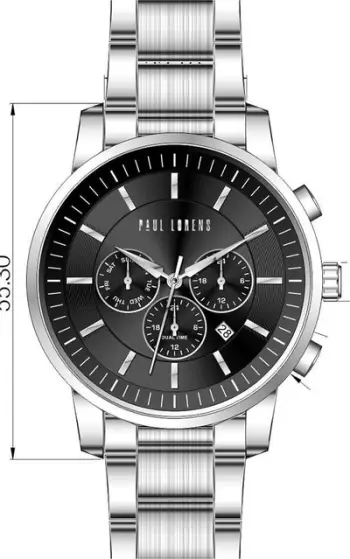 Ora dore Paul Lorens PL6647B-6C1, kuarc, çelik inox, argjendtë