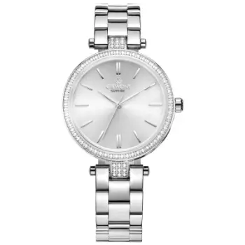Orë femrash Giewont Sapphire GW9890-B1, kuarc, çelik inox, argjendi