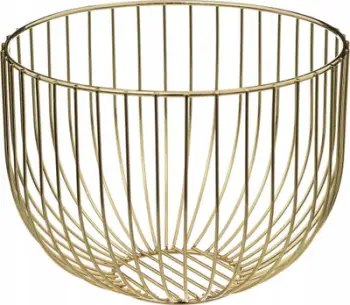 Shportë frutash Secret de Gourmet, metal, Ø22cm, ngjyrë ari