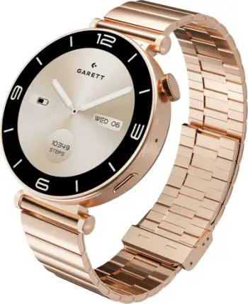 Smartwatch Garett Rose Gold, ekran 1.32", Bluetooth, ari rozë