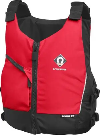 Jelet shpëtimi Crewsaver Sport 50N, 2024, madhësia M L, i kuq