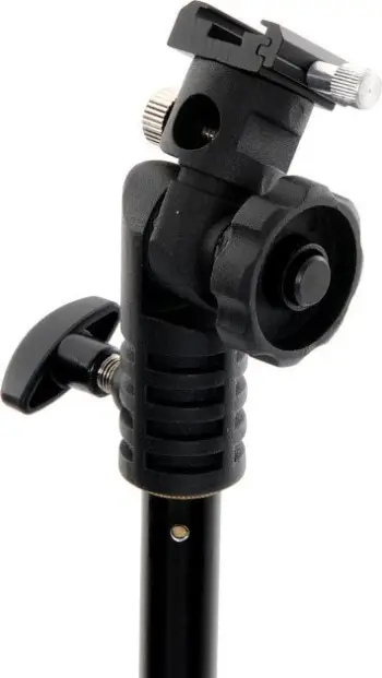 Mbajtëse blici Manfrotto Tilthead Shoe Lock, rregullim këndi, mekanizëm sigurie, e zezë