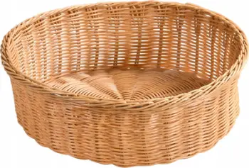Shportë buke dhe frutash Kesper, rrethore, 36 cm, bezhë