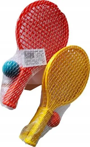 Set raketa plazhi Bączek Tupiko 00144, plastike, me top, shumëngjyrëshe