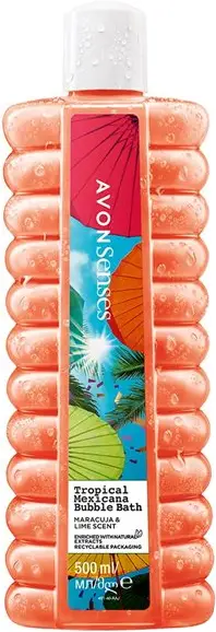 Shkumë banje Avon Senses, me frut pasioni dhe limon, 500ml