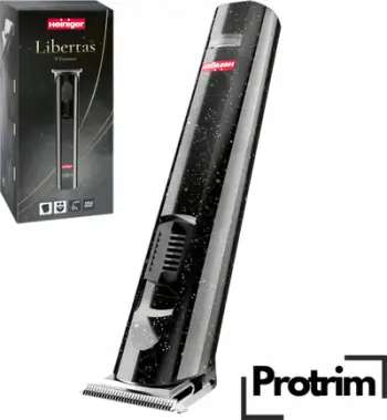 Trimmer flokësh dhe mjekre Heiniger Libertas, profesional, me bateri, i zi