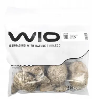 Gurë dekorativë WIO Elderly Nano Boulder, për akuarium dhe terrarium, gri