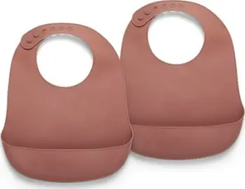 Pelenë silikoni për bebe Nuuroo Tex, set 2 copë, mahogany