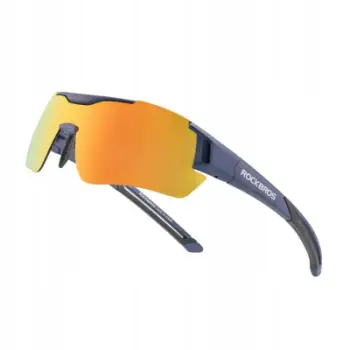 Syze sportive Rockbros 10118, lente të polarizuara, kornizë blu