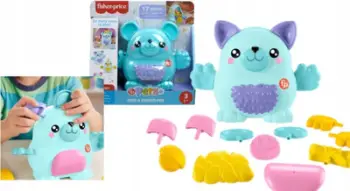Lodër kreative Fisher-Price FP Pets Mix and Match Pet HXP18, 18 pjesë, për fëmijë 3+ vjeç, shumëngjyrëshe