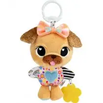 Lodër udhëtimi për bebe Lamaze Lovey the Pug, me zhurmë squeak, shumëngjyrëshe