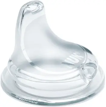 Cicë NUK Liquid 1, 0 6 muaj, silikon, transparente