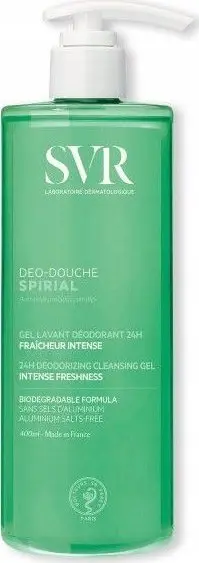 Xhel dushi dezodorues SVR Spirial 24H, 400ml, formulë pa kripëra alumini