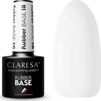 Bazë gomë thonjsh Claresa Rubber Base 18, 5g, ngjyrë shumë e çelët