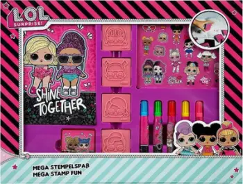 Set stampash L.O.L. Undercover Surprise Mega, për ngjyrosje dhe dekorim, multingjyrësh