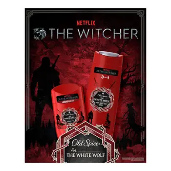 Set Old Spice White Wolf kOL243 Xhel dushi 250 ml + Deodorant 30 ml
