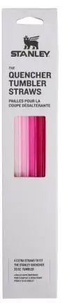 Tuba zëvendësues për gotë Stanley The Quencher Tumbler, 890 ml, set 4 copë, rozë