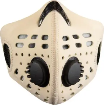 Maskë anti-smog RZ Mask M1 Natural, filtër F1 karbon aktiv, madhësia XL, bezhë