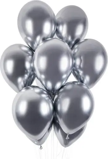 Balona Godan Metallic 13, set 50 copë, metalik argjendtë
