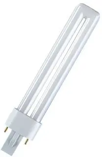 Llambë fluoreshente kompakte Osram Dulux S 5W 827, G23, e bardhë