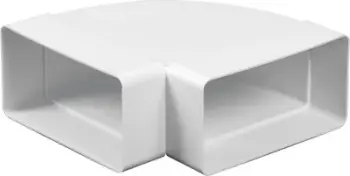 Lak ventilimi horizontal PVC, 90°, 60x204mm, i bardhë