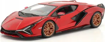 Maket veture Lamborghini Sian FKP 37, shkallë 1:24, i kuq