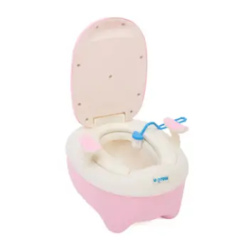 Qerre tualeti për fëmijë U-grow, 31.5x22x36 cm, plastikë, rozë
