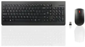 Komplet tastierë dhe maus Lenovo Essential Wireless Combo 4X30M39497, pa tela, USB, i zi