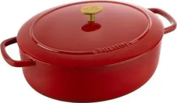 Tenxhere tave BALLARINI Bellamonte Cocotte, gize, ovale, për induksion, e kuqe
