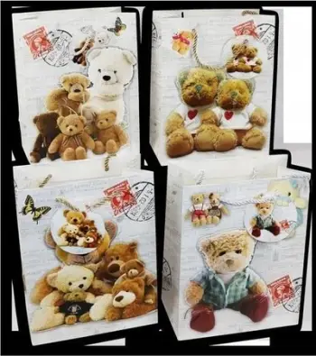 Qese dhurate Ferment Gift Bag, set 12 copë, dizajn arusha, shumëngjyrëshe