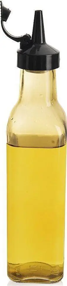 Shishe vaji ulliri me dozues, 265 ml, qelq i verdhë