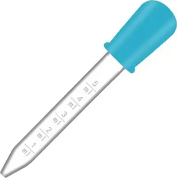 Pipetë pikatore DA146, 5ml, me shkallëzim, shumëngjyrëshe