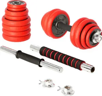Set hantelash HMS SGGX30, 2 x 15kg, i veshur me gomë