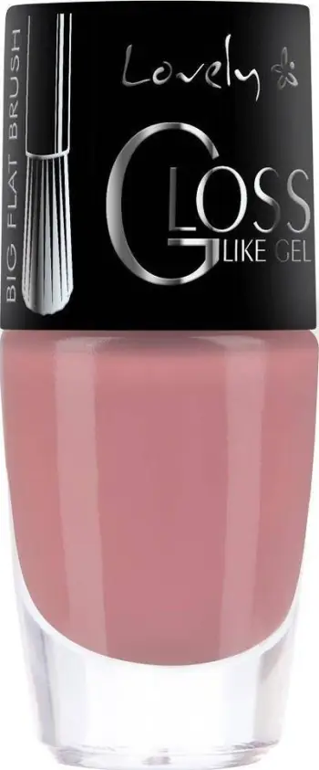 Lak thonjsh Lovely Gloss Like Gel 443, efekt xhel, 8 ml, rozë