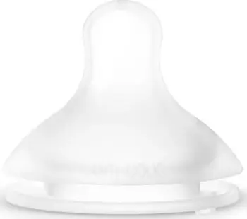 Gojëz biberoni Suavinex Physiological Teat S Flow, silikon, 2 copë, transparente