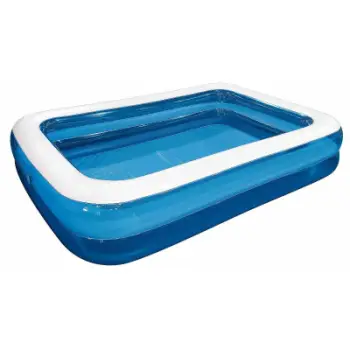 Pishinë fryrëse Jilong Rectangular Pool, formë drejtkëndore, për fëmijë, blu e bardhë