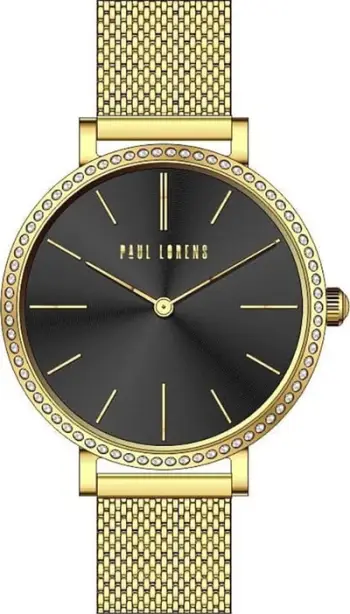 Orë dore për femra Paul Lorens PL12894B-1D1, mekanizëm kuarc, çelik inox, argjendi