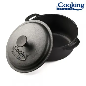 Tenxhere gatimi Heinner Cooking Pot, 24x10.8 cm, 3.8 L, prej gize, e zezë