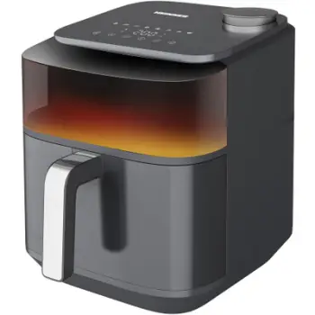 Fritezë me ajër të nxehtë Heinner CrispSteam Elite HAF-H7DLST1800, 6.7L, 1800W, gri antracit