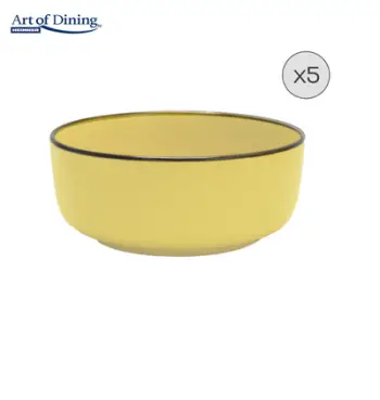Set tasash qeramike për drithëra Art of Dining MEDEEA, 5 copë, 16 cm, shumëngjyrësh