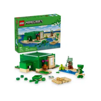 Set LEGO Minecraft Turtle Beach House 21254, lodër ndërtimi, shumëngjyrësh