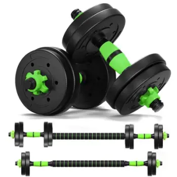 Set hantelash dhe shufre SMJ Sport BR020, 20kg, peshë e rregullueshme, i zi