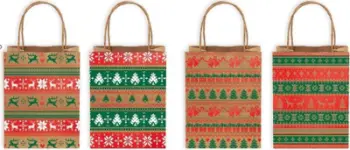 Qese dhurate NInvest Eco Gift Bag HB 8541 L, letër kraft, 42x32x11.5 cm, shumëngjyrëshe