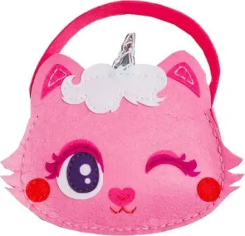 Set kreativ qepjeje Stnux Kitten Bag, për fëmijë, çantë rozë