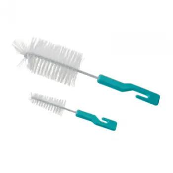 Set furça biberoni U-Grow UG-001, set me 2 copë, për pastrim biberonash, shumëngjyrëshe